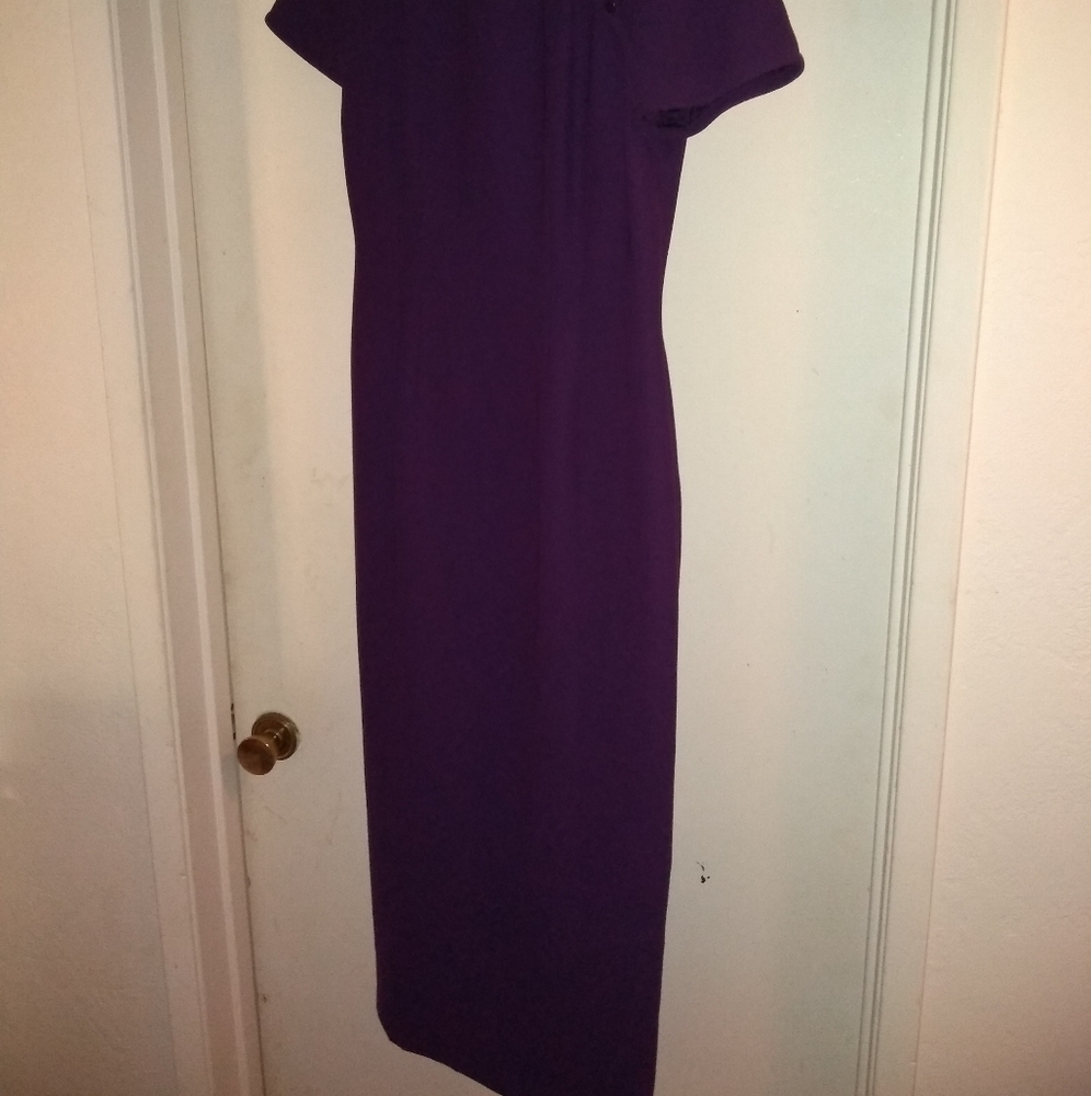 Chinese style plum/ purple dress